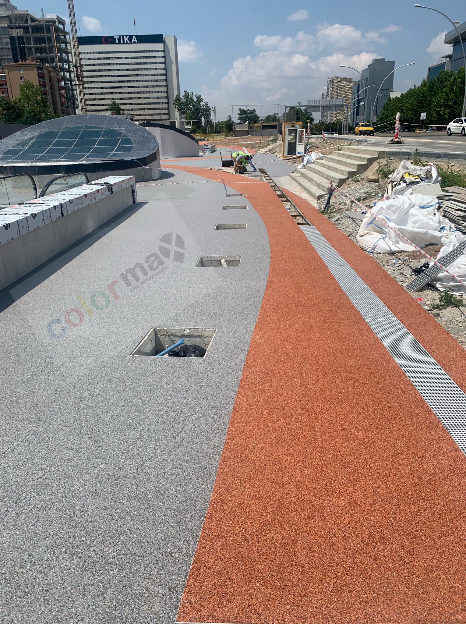 Ankara Yeni Metro İstasyonları Taş Halı Yapılması